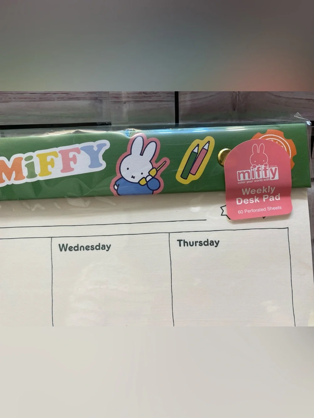 Miffy  ❤️Weekly desk pad 60 Perforated sheets Busy Busy Busy NEW
